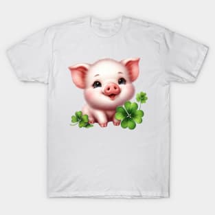 Clover Pig St Patricks Day T-Shirt